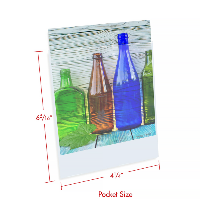 Print File 4×6-6PR Polypropylene Presentation Pocket with 1/16″ Top Lip, 4 × 6" - 25 Pack