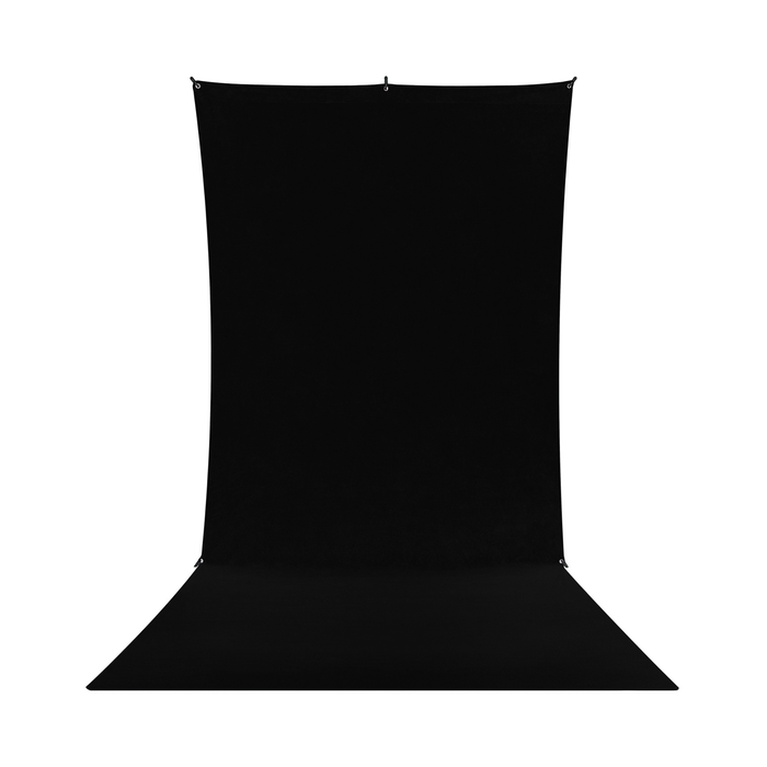Westcott X-Drop Wrinkle-Resistant Sweep Backdrop Kit, 5' x 12' - Rich Black