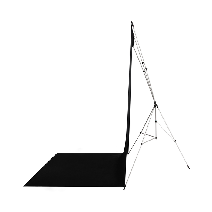 Westcott X-Drop Wrinkle-Resistant Sweep Backdrop Kit, 5' x 12' - Rich Black