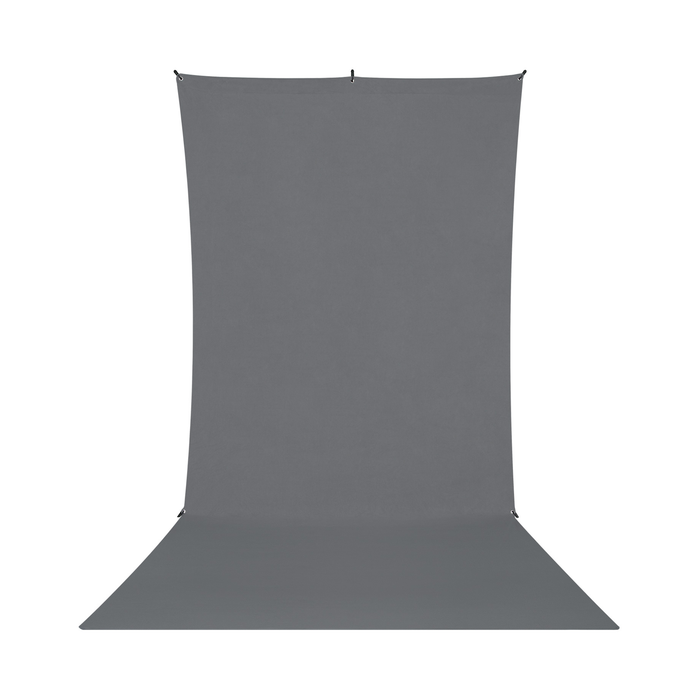 Westcott X-Drop Wrinkle-Resistant Sweep Backdrop Kit, 5' x 12' - Neutral Gray