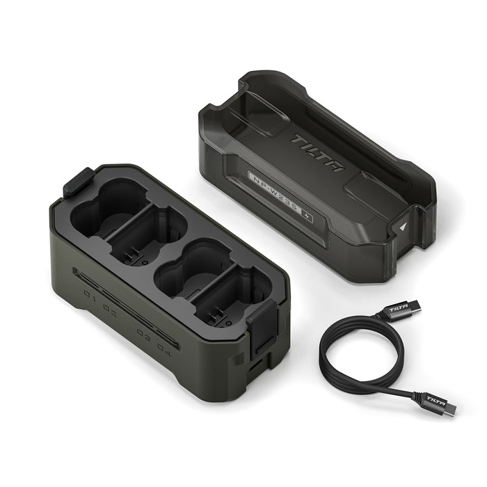 Tilta Portable 4-Bay Charging Station for Fujifilm NP-W235 Batteries – Green