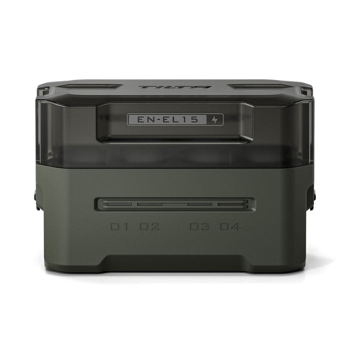 Tilta Portable 4-Bay Charging Station for Nikon EN-EL15C Batteries – Green