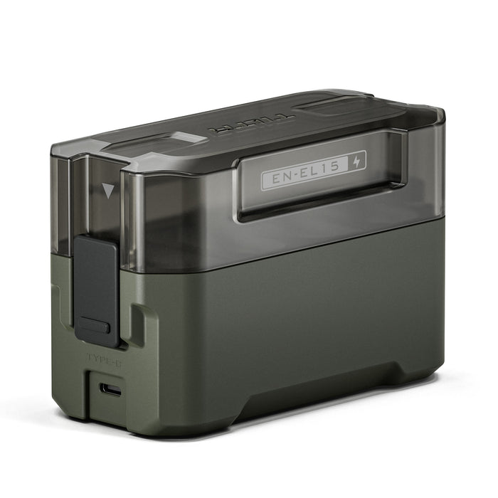 Tilta Portable 4-Bay Charging Station for Nikon EN-EL15C Batteries – Green