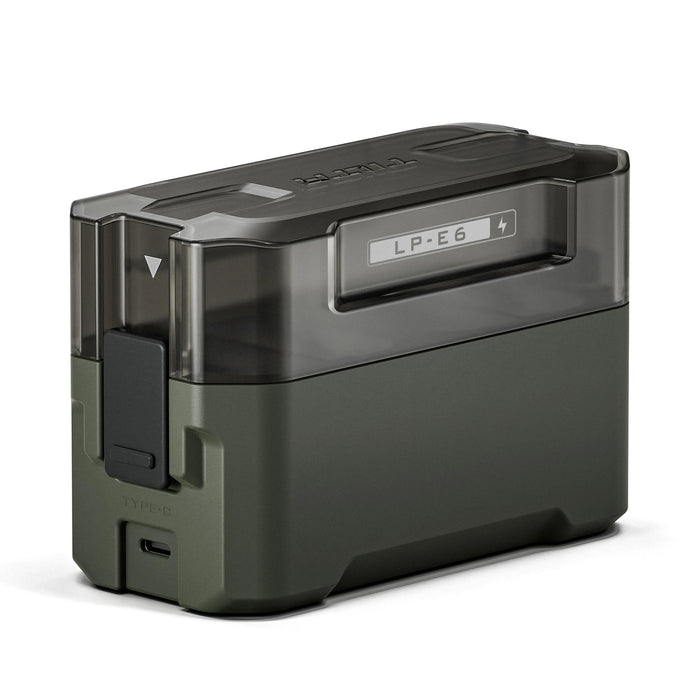 Tilta Portable 4-Bay Charging Station for Canon LP-E6 Batteries – Green