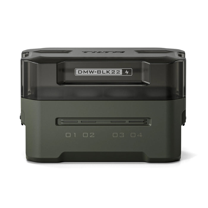 Tilta Portable 4-Bay Charging Station for Panasonic DMW-BLK22 Batteries – Green
