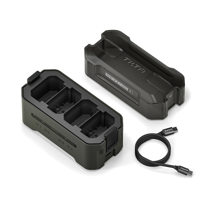 Tilta Portable 4-Bay Charging Station Kit with Sony NP-FZ100 Batteries – Green