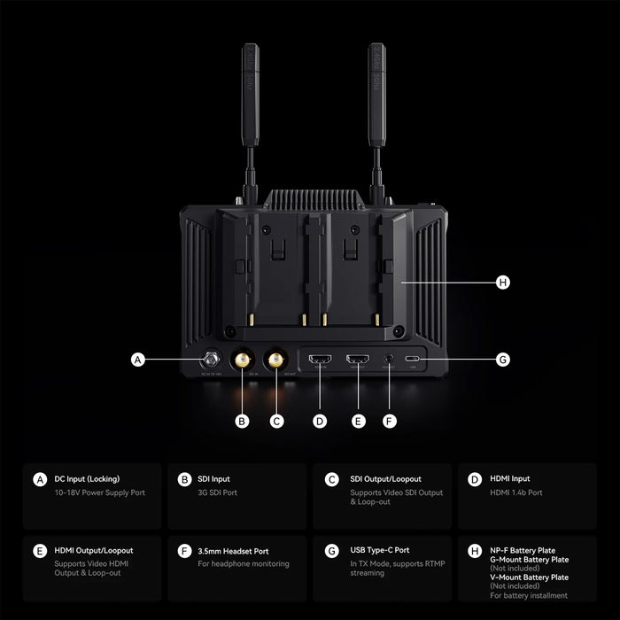 Hollyland Pyro 7 Wireless Transceiver Monitor