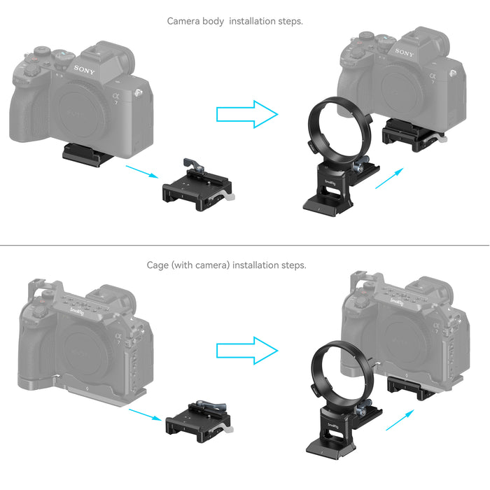 SmallRig Rotatable Horizontal-to-Vertical Mount Plate Kit for Select Sony A-Series, FX3 & FX30 Cameras 4244