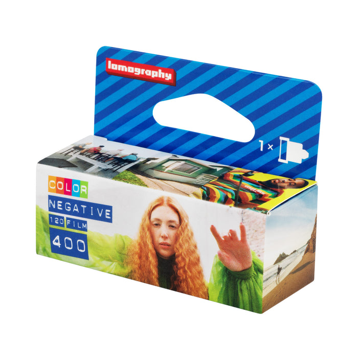 Lomography 400 Color Negative, 120 Film, Single Roll