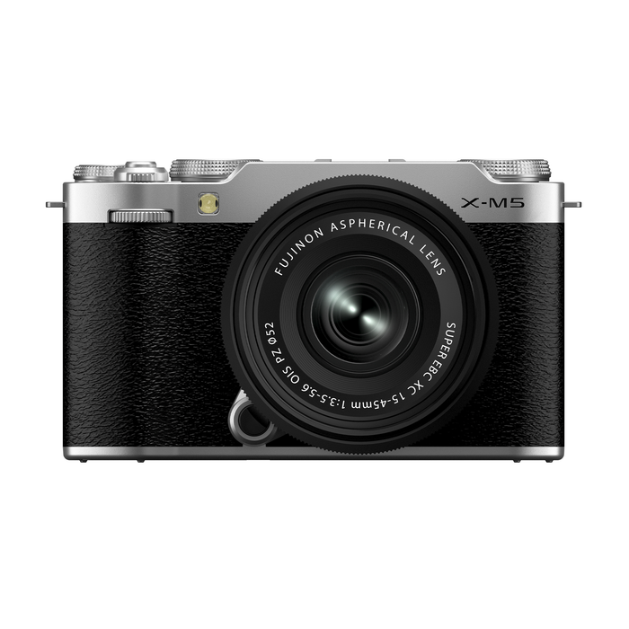 Fujifilm X-M5 Mirrorless Camera with XC 15-45mm f/3.5-5.6 OIS PZ Lens - Silver