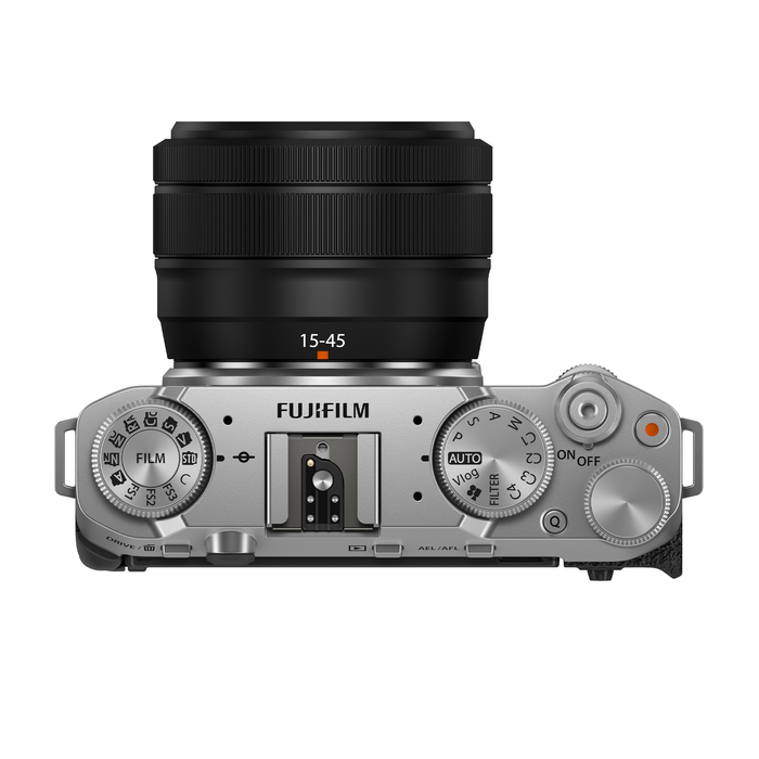 Fujifilm X-M5 Mirrorless Camera with XC 15-45mm f/3.5-5.6 OIS PZ Lens - Silver