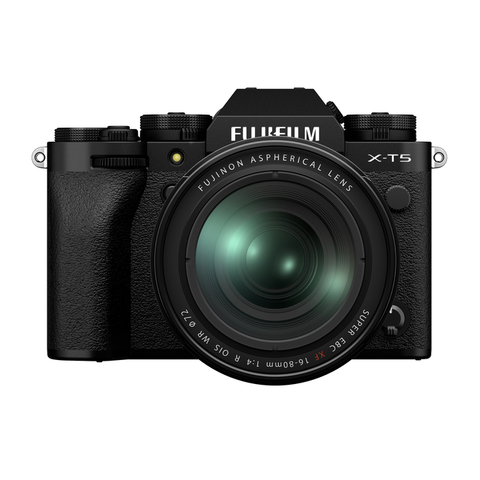 Fujifilm X-T5 Mirrorless Camera with XF 16-80mm f/4 R OIS WR Lens - Black