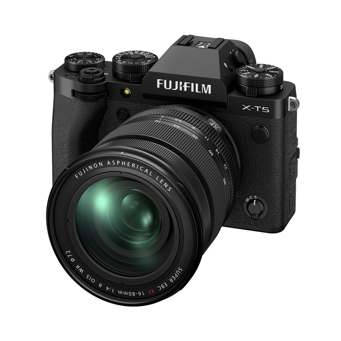 Fujifilm X-T5 Mirrorless Camera with XF 16-80mm f/4 R OIS WR Lens - Black