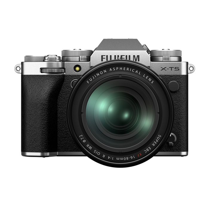 Fujifilm X-T5 Mirrorless Camera with XF 16-80mm f/4 R OIS WR Lens - Silver