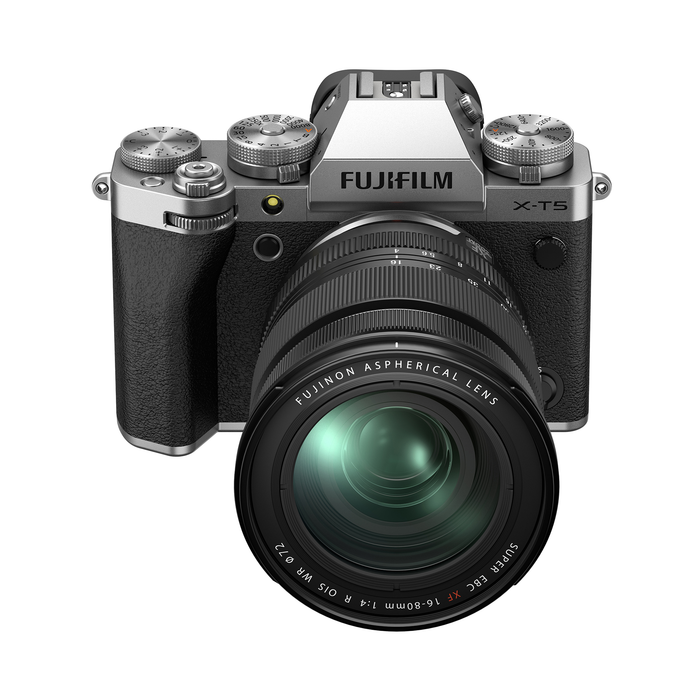 Fujifilm X-T5 Mirrorless Camera with XF 16-80mm f/4 R OIS WR Lens - Silver
