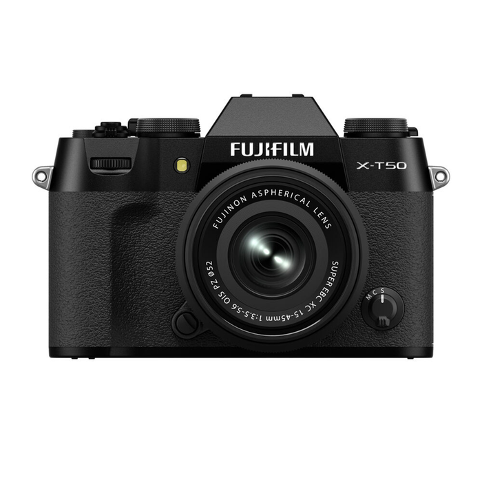 Fujifilm X-T50 Mirrorless Camera with XC 15-45mm f/3.5-5.6 OIS PZ Lens - Black