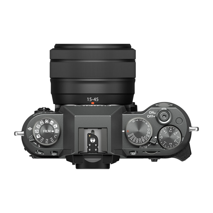 Fujifilm X-T50 Mirrorless Camera with XC 15-45mm f/3.5-5.6 OIS PZ Lens - Charcoal Silver