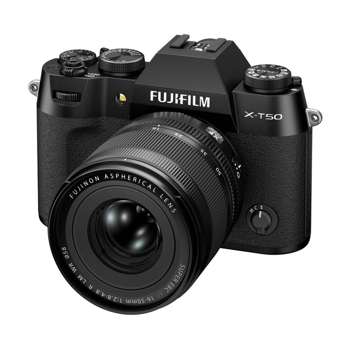 Fujifilm X-T50 Mirrorless Camera with XF 16-50mm f/2.8-4.8 R LM WR Lens - Black
