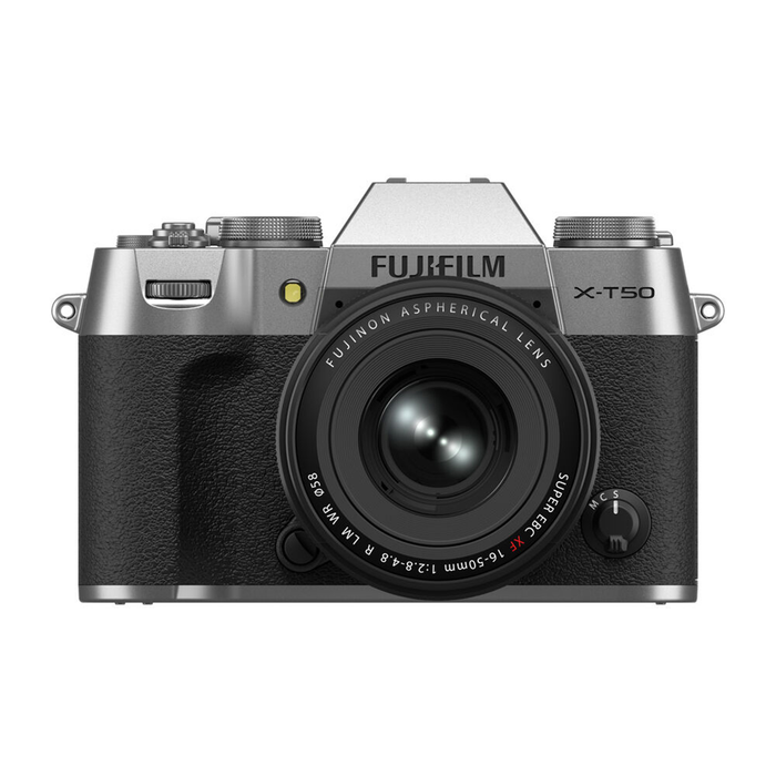 Fujifilm X-T50 Mirrorless Camera with XF 16-50mm f/2.8-4.8 R LM WR Lens - Silver