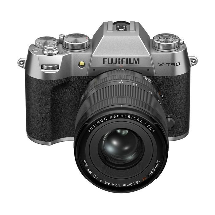 Fujifilm X-T50 Mirrorless Camera with XF 16-50mm f/2.8-4.8 R LM WR Lens - Silver