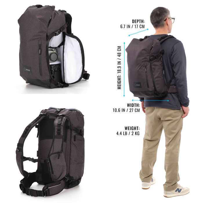 Shimoda Sidecountry 28 Starter Kit with Medium Modular Top Loader - Black/White