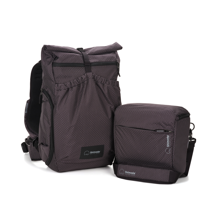 Shimoda Side Lite 22 Starter Kit with Medium Modular Top Loader - Black/White