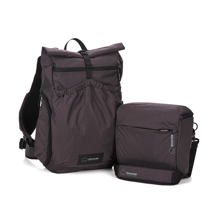 Shimoda Side Lite 22 Women's Starter Kit with Medium Modular Top Loader - Black/White