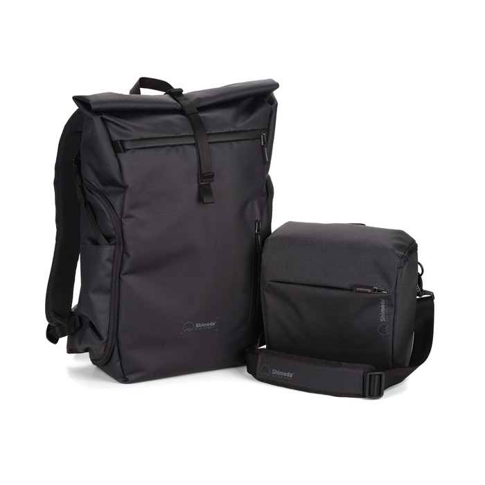 Shimoda Side Street 28 Starter Kit with Medium Modular Top Loader - Anthracite Black