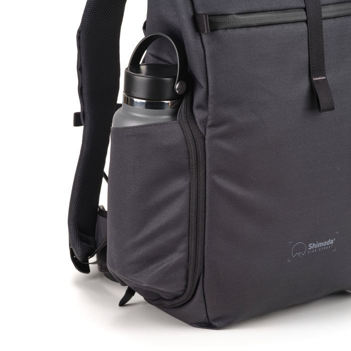 Shimoda Side Street 28 Starter Kit with Medium Modular Top Loader - Anthracite Black