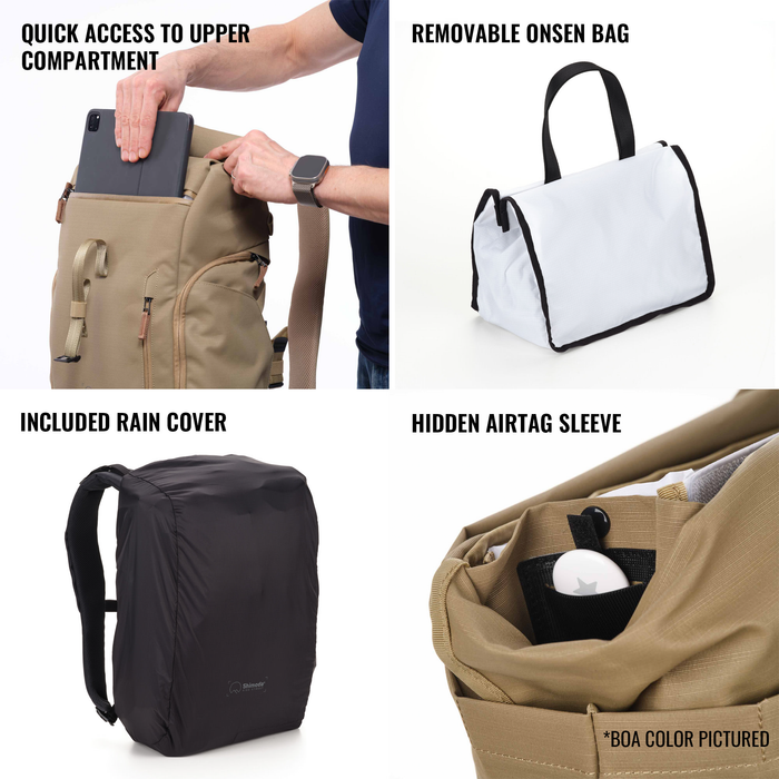 Shimoda Side Street 28 Starter Kit with Medium Modular Top Loader - Anthracite Black