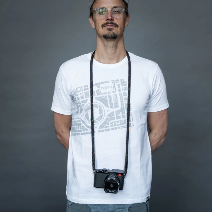 Cooph Rope Camera Strap with Split Ring, 45.3" (115cm) - Orange Obsidian