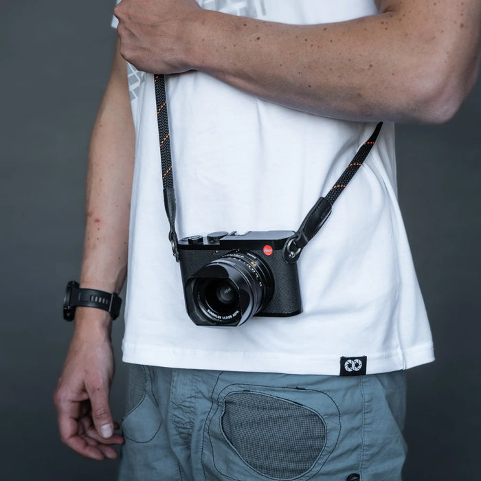 Cooph Rope Camera Strap with Split Ring, 45.3" (115cm) - Orange Obsidian