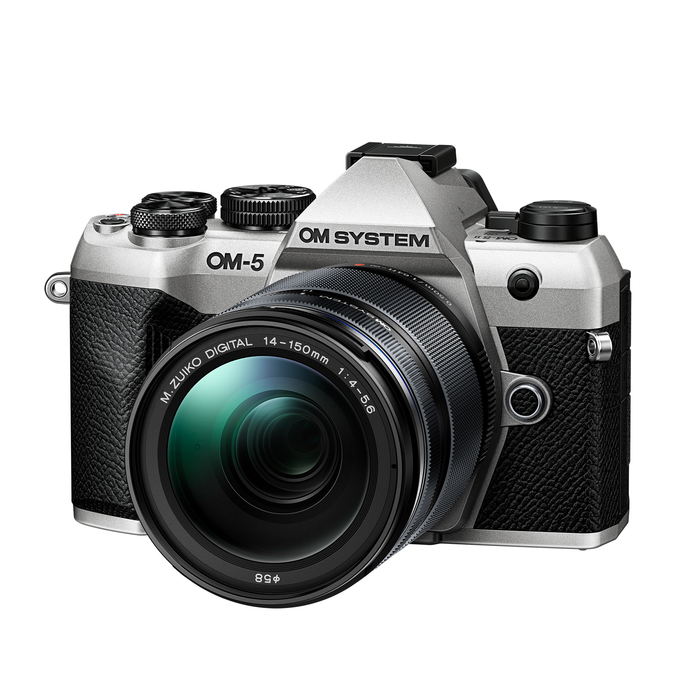 OM System OM-5 Mark II Mirrorless Camera with 14-150mm f/4.0-5.6 II OM Lens - Silver