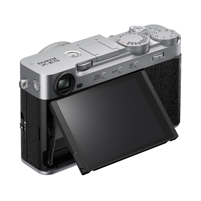 Fujifilm X-E5 Mirrorless Camera with XF 23mm f/2.8 R WR Lens - Silver