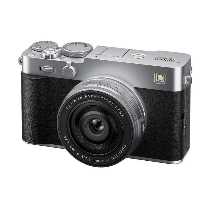 Fujifilm X-E5 Mirrorless Camera with XF 23mm f/2.8 R WR Lens - Silver