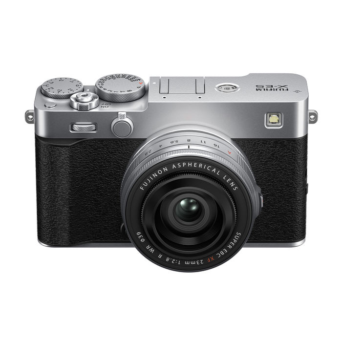 Fujifilm X-E5 Mirrorless Camera with XF 23mm f/2.8 R WR Lens - Silver