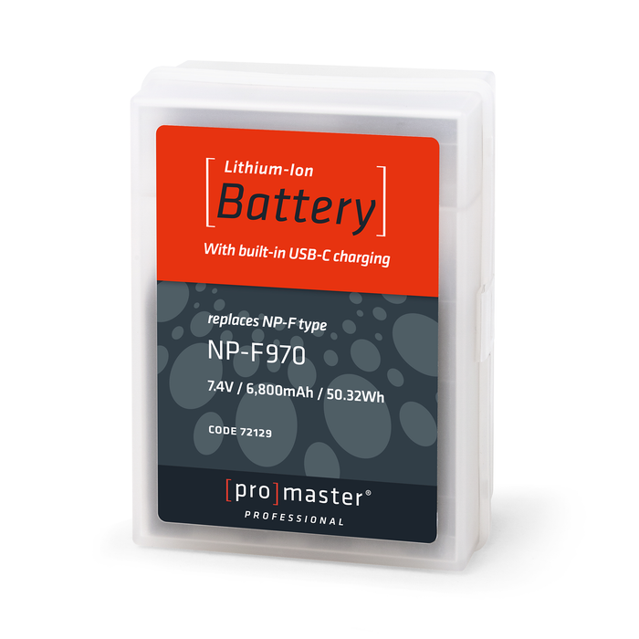 ProMaster Li-ion Battery for Sony NP-F970 with USB-C Charging
