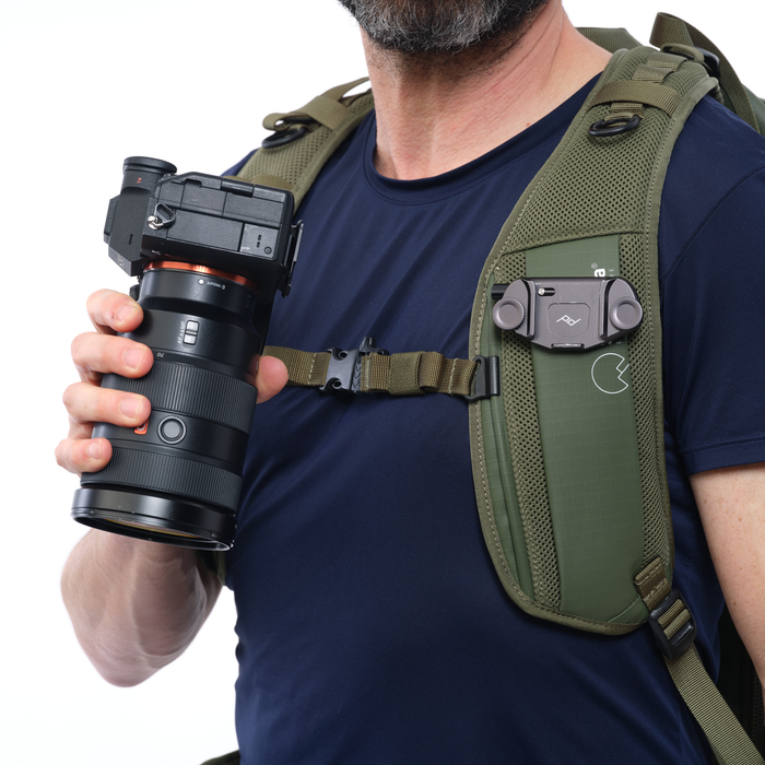 Shimoda Capture Strap for Explore Series Backpacks, Left Shoulder Strap - Army Green