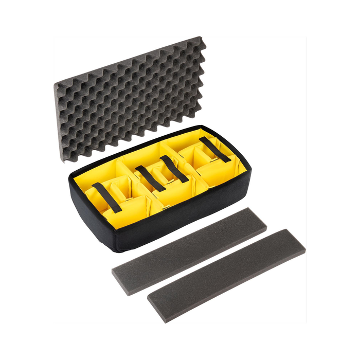 Pelican 1535 Air Carry-On Case with Padded Dividers & Lid Foam - Black