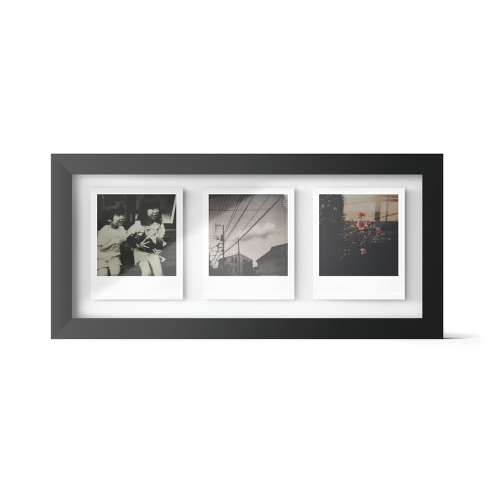 Polaroid Studio Triptych Photo Frame - Black