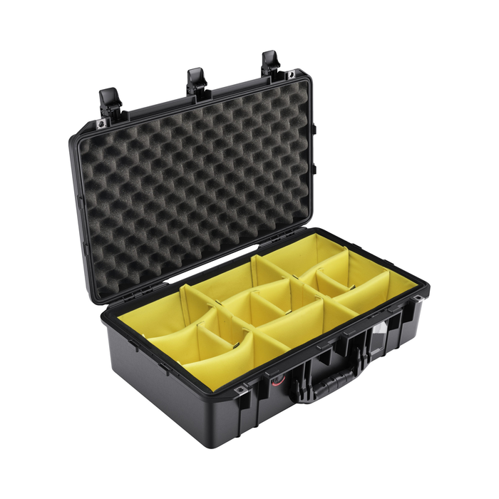 Pelican 1555 Air Case with Padded Dividers & Lid Foam - Black