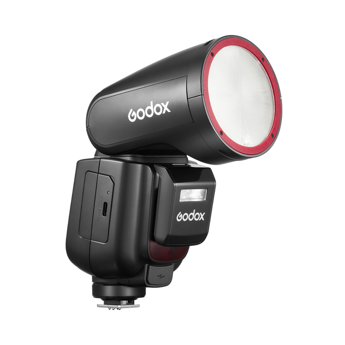 Godox V1Pro Round Head Camera Flash for Olympus Red Ring