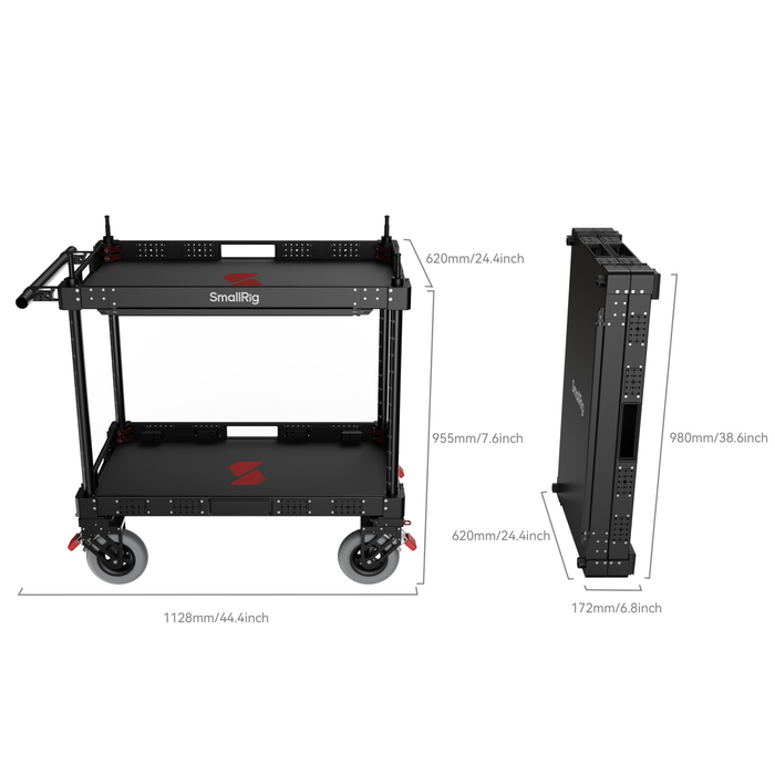 SmallRig 36" Lightweight Video Production Camera Cart MD4573