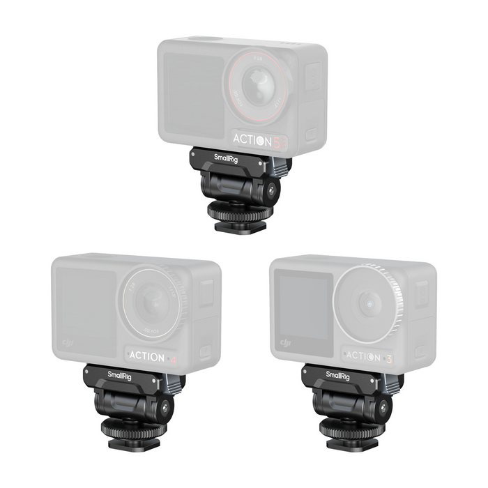 SmallRig Quick Release Support for DJI Osmo Action 5 Pro / 4 / 3 with Cold Shoe Adapter 5436