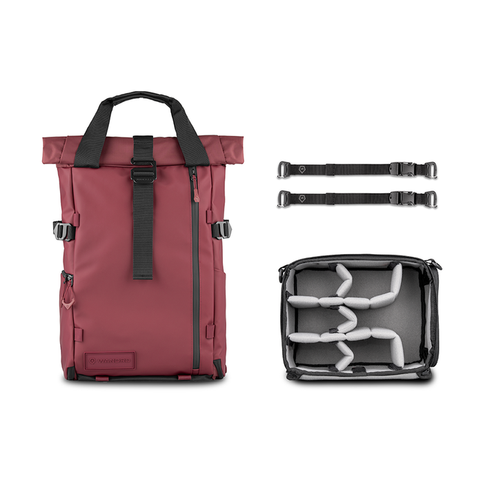 Wandrd PRVKE Photo Bundle 21L Backpack V4 - Rhone Burgundy
