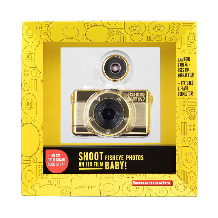Lomography Fisheye Baby 110 Film Camera - Gold Edition