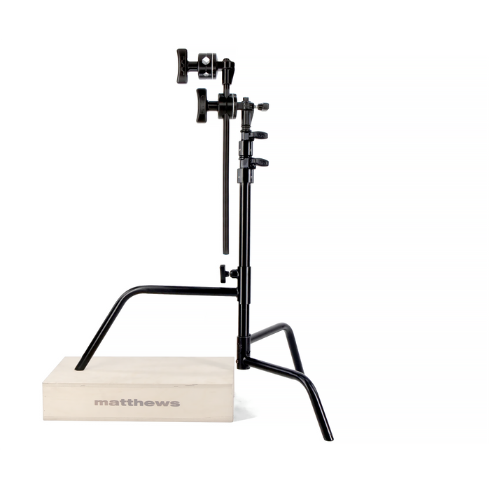 Matthews 20" C-Stand with Sliding Leg, Grip Head & Arm Black