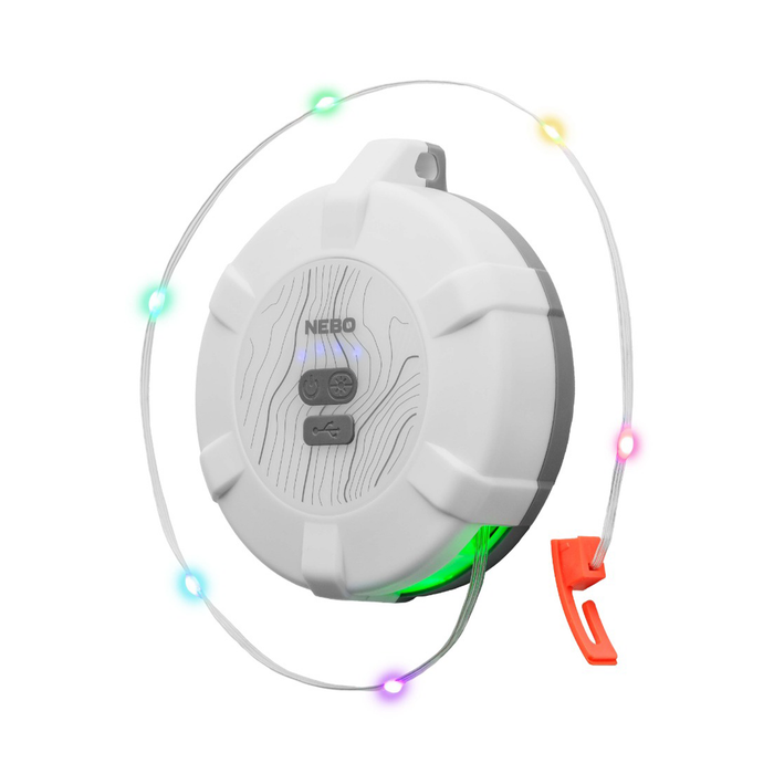 Nebo Luna 400+ Lantern & Retractable Color String Light