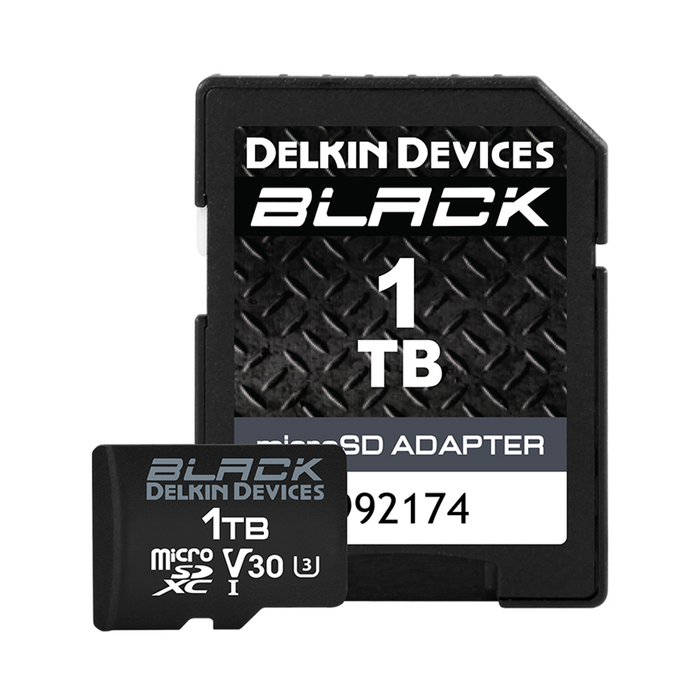 Delkin Devices 1TB BLACK UHS-I V30 microSDXC Memory Card