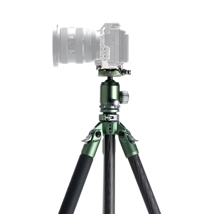 Tilta BT05 Travel 3-Stage Carbon Fiber Tripod with Ball Head - Forest Green